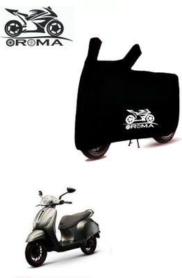 THE REAL ARV Waterproof Two Wheeler Cover for Bajaj(Urbanite Chetak, Black)