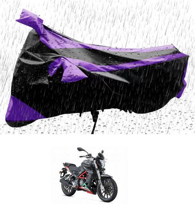 RONISH Waterproof Two Wheeler Cover for DSK Benelli(TNT 25, Purple, Black)