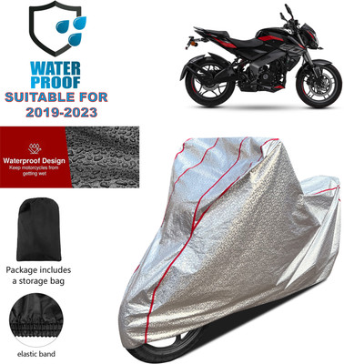 PAGORA Waterproof Two Wheeler Cover for Bajaj(Pulsar NS200, Silver)