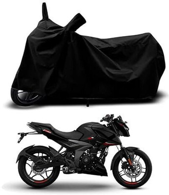 Matt Moon Two Wheeler Cover for Bajaj(Pulsar 160 NS DTS-i, Black)