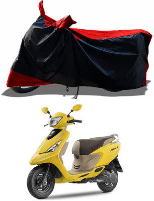 DeepShakshi AUTOMOTIVE Waterproof Two Wheeler Cover for TVS(Zest, Red)