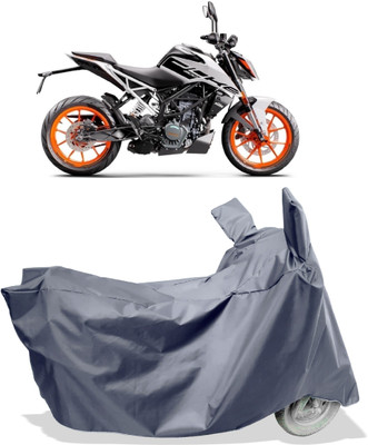 Amexride Two Wheeler Cover for KTM(200 Duke BS6, Grey)
