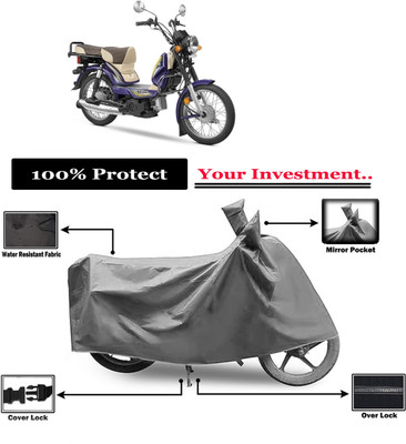 Amexride Two Wheeler Cover for TVS(Heavy Duty, Grey)