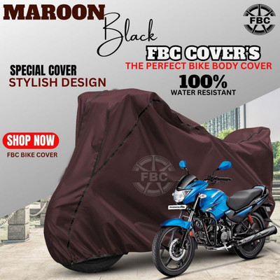 FBC Waterproof Two Wheeler Cover for Hero(Glamour, Maroon)