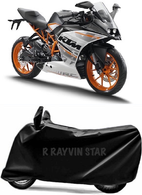 R Rayvin Star Two Wheeler Cover for KTM(RC 390, Black)