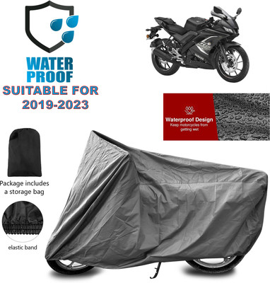 PAGORA Waterproof Two Wheeler Cover for Yamaha(YZF R15 BS6, Grey)