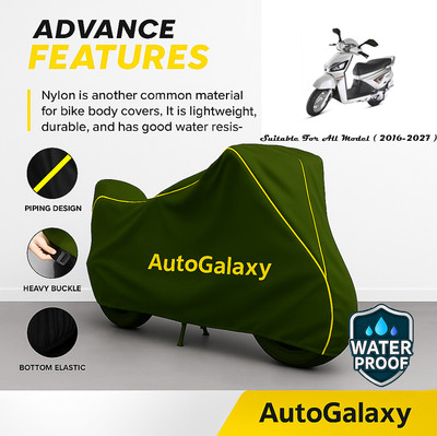 AutoGalaxy Waterproof Two Wheeler Cover for Mahindra(Gusto, Green)