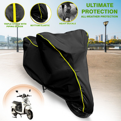 GARREGE Waterproof Two Wheeler Cover for Evolet(Polo, Black)