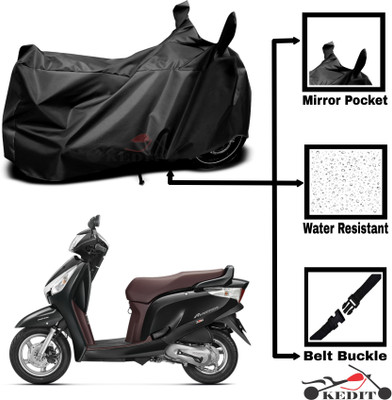 KEDIT Two Wheeler Cover for Universal For Bike(Aviator, Black)