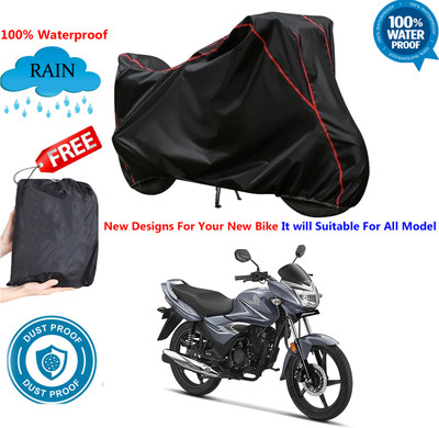 OliverX Waterproof Two Wheeler Cover for Honda(CB Shine SP, Black)