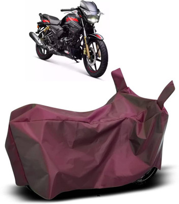 Mdstar Waterproof Two Wheeler Cover for TVS(Apache RTR 180, Maroon)