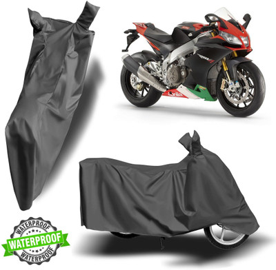 ROYAL AUTO MART Waterproof Two Wheeler Cover for Aprilia(RSV4, Grey)