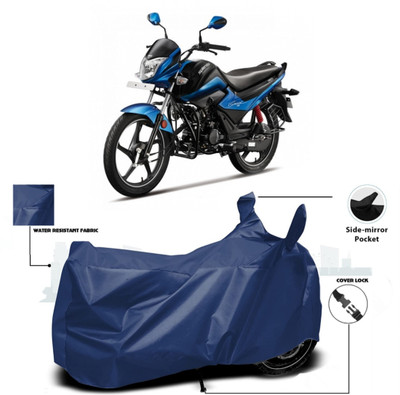 WMIZEXA Waterproof Two Wheeler Cover for Hero(Splendor iSmart 110, Blue)