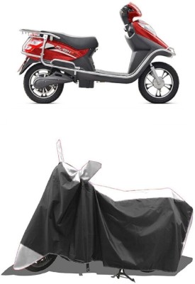 SUGASHRI Waterproof Two Wheeler Cover for Hero(Electric Flash BS6, White, Black)