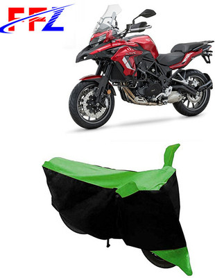 FFZ Two Wheeler Cover for Benelli(TRK 502, Black, Green)