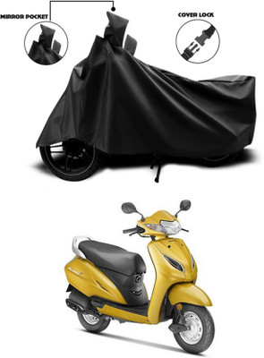 AASHTIK MART Two Wheeler Cover for Honda(Activa 5G, Black)