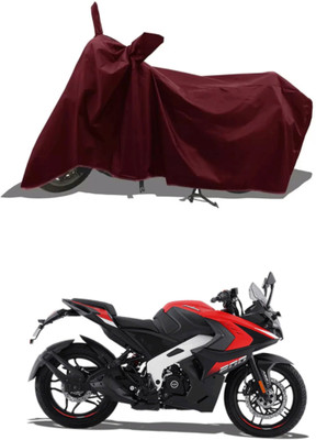 Mdstar Waterproof Two Wheeler Cover for Bajaj(Pulsar RS200 BS6, Maroon)