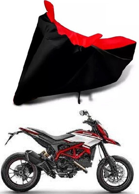 DeepShakshi AUTOMOTIVE Waterproof Two Wheeler Cover for Ducati(Hypermotard 939, Red, Black)