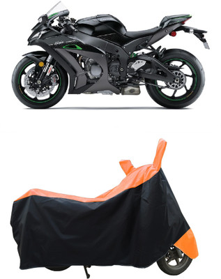 Coxtor Waterproof Two Wheeler Cover for Kawasaki(Ninja ZX-10R SE, Orange)