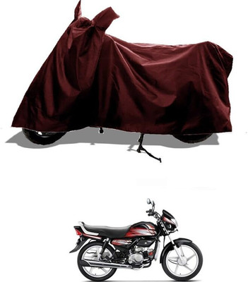 AASHTIK MART Two Wheeler Cover for Hero(HF Deluxe, Maroon)