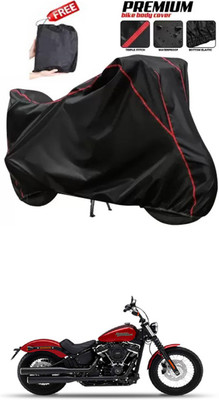 DeepShakshi AUTOMOTIVE Two Wheeler Cover for Harley Davidson(Street Bob, Black)