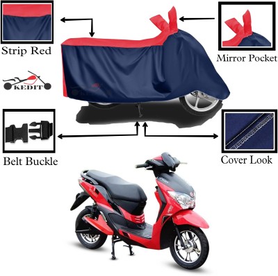 KEDIT Two Wheeler Cover for Hero(Electric Dash BS6, Red, Blue)