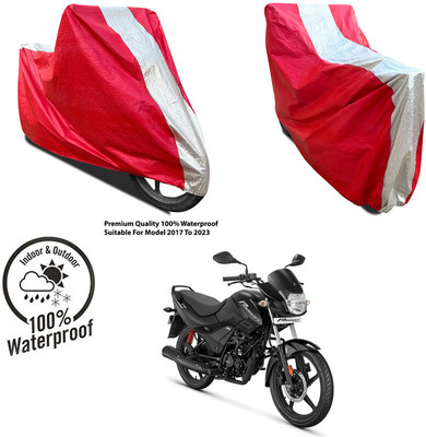 AutoGalaxy Waterproof Two Wheeler Cover for Okinawa(R30 electric scooter, Silver, Red)