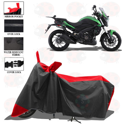 sowelar Waterproof Two Wheeler Cover for Bajaj(Dominar 400, Red, Black)