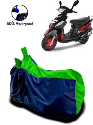 APNEK Waterproof Two Wheeler Cover for Mahindra(Rodeo UZO, Green, Blue)