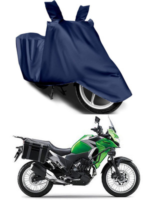 Furious3D Two Wheeler Cover for Kawasaki(Versys X 300, Blue)