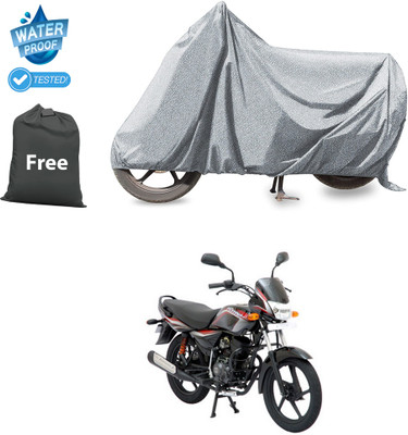 CODOKI Waterproof Two Wheeler Cover for Bajaj(Platina 125, Silver)