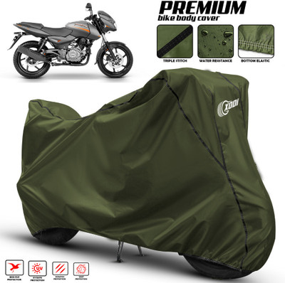 xodi Waterproof Two Wheeler Cover for Bajaj(Pulsar 180 DTS-i, Green, Black)