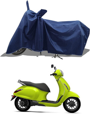 KEDIT Two Wheeler Cover for Bajaj(Urbanite Chetak, Blue)