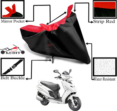 KEDIT Two Wheeler Cover for Hero(Maestro Edge, Red, Black)