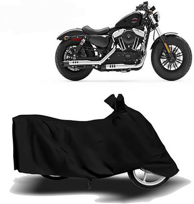 MMSSTAR Waterproof Two Wheeler Cover for Harley Davidson(Forty Eight, Black)