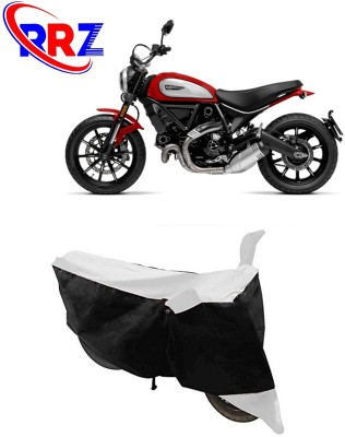 RRZ Waterproof Two Wheeler Cover for Ducati(Scrambler Icon, Black, White)