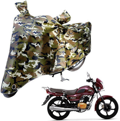Laxnera Waterproof Two Wheeler Cover for TVS(Radeon, Green, Black)
