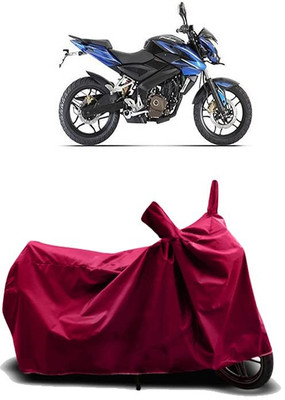 KEDIT Two Wheeler Cover for Bajaj(Pulsar 200NS FI, Maroon)