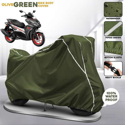 AUTOCAD Waterproof Two Wheeler Cover for Yamaha(Aerox 155 Maxi BS6, Green)