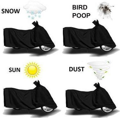 MWBB Waterproof Two Wheeler Cover for Kinetic(K4, Black)