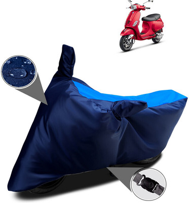 DeepShakshi AUTOMOTIVE Waterproof Two Wheeler Cover for Vespa(Vespa SXL 150, Blue)