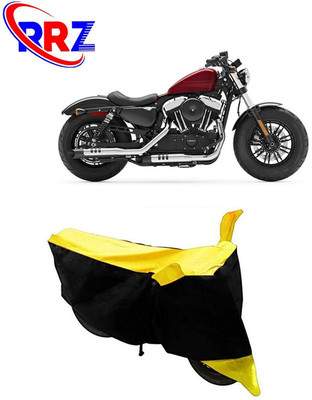 RRZ Waterproof Two Wheeler Cover for Harley Davidson(Forty Eight, Black, Yellow)