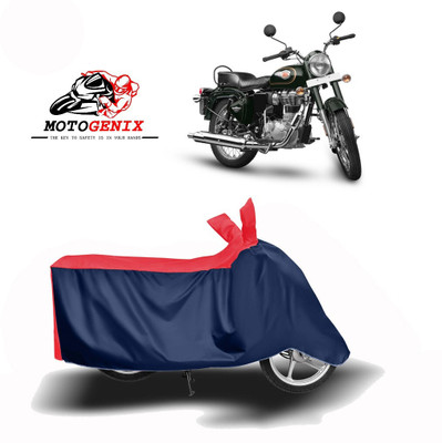 DeepShakshi AUTOMOTIVE Waterproof Two Wheeler Cover for Royal Enfield(Twin spark, Red, Blue)