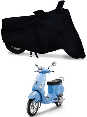 DeepShakshi AUTOMOTIVE Waterproof Two Wheeler Cover for Vespa(Vespa VXL 150, Black)