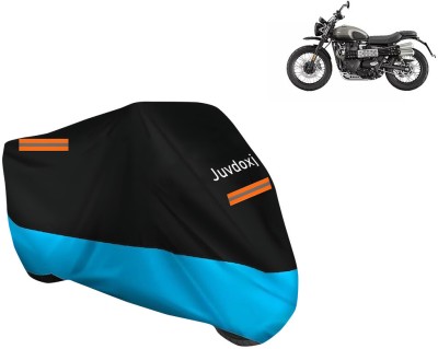 Juvdoxj Waterproof Two Wheeler Cover for Triumph(Street Scrambler BS6, Blue)