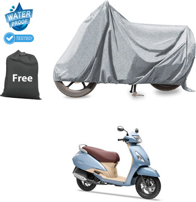 GOSHIV-car and bike accessories Waterproof Two Wheeler Cover for TVS(Jupiter Grande, Silver)
