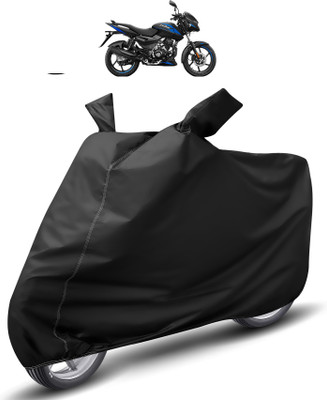 Auto Hub Waterproof Two Wheeler Cover for Bajaj(Pulsar 125, Black)