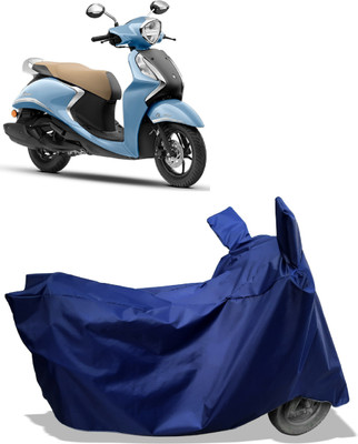 DeepShakshi AUTOMOTIVE Waterproof Two Wheeler Cover for Yamaha(Fascino 125 BS6, Blue)