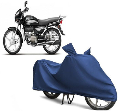 KEDIT Two Wheeler Cover for Hero(Splendor Plus, Blue)