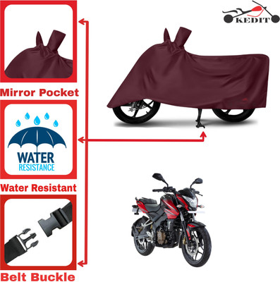 KEDIT Two Wheeler Cover for Universal For Bike(Pulsar 200 BS6, Maroon)
